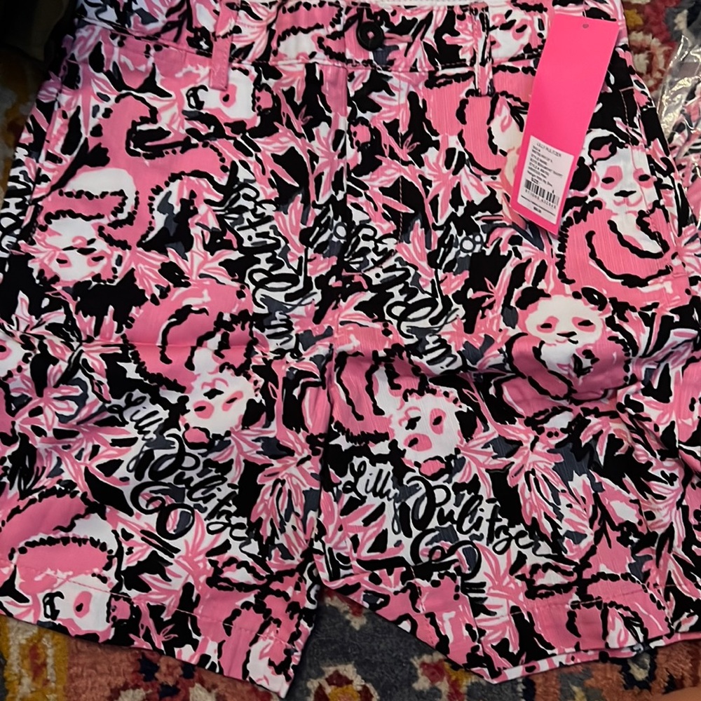 Lilly Pulitzer Boys Beaumont Shorts- Hibiscus Pink